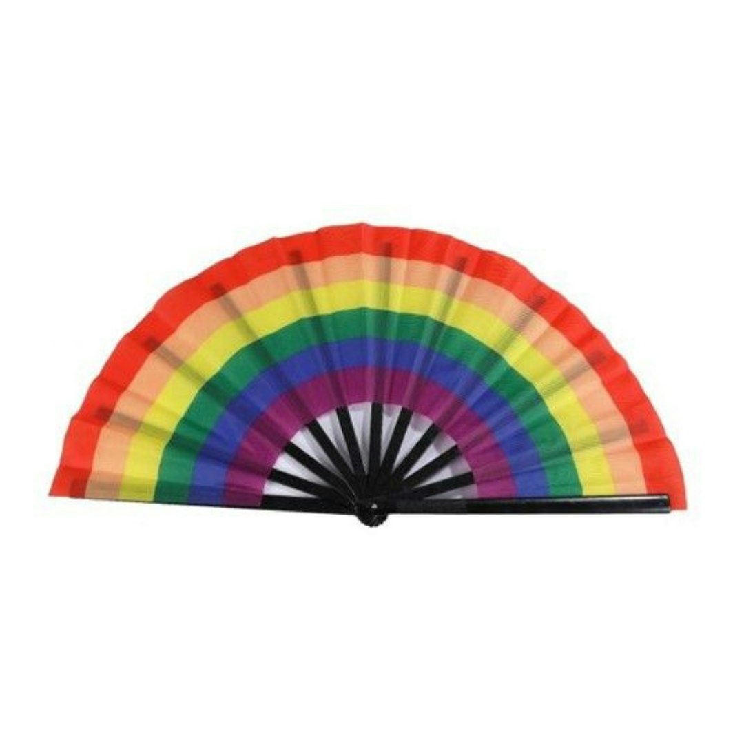 Gay Pride Rainbow Flag Large Cracking Fan by &Quirky