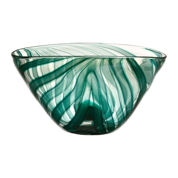 Emerald Palm Glass Bowl by Distinctly Living
