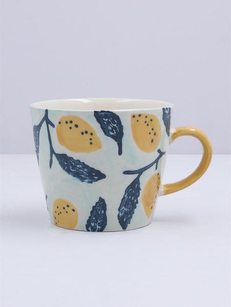 Lemon Tree Stoneware Mug by Gisela Graham