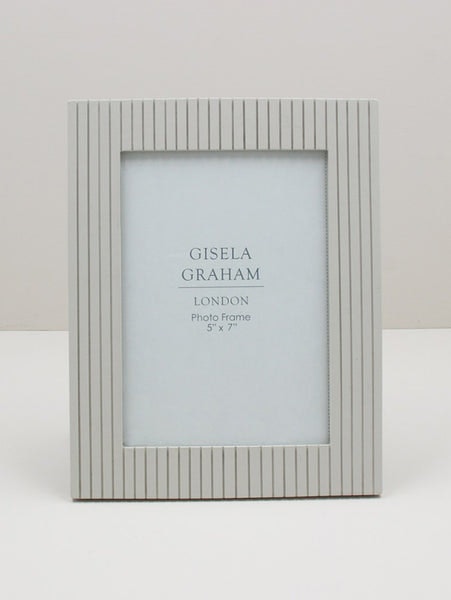 Grey Tongue & Groove Resin Picture Frame 5x7 by Gisela Graham