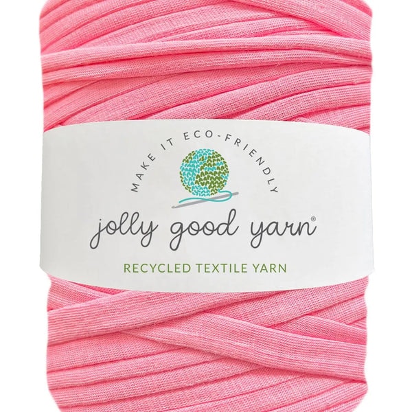 Bright Pink T-shirt Yarn by Jolly Good Yarn