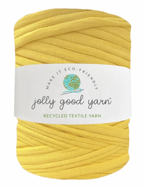 Bright Butter Yellow T-shirt Yarn by Jolly Good Yarn