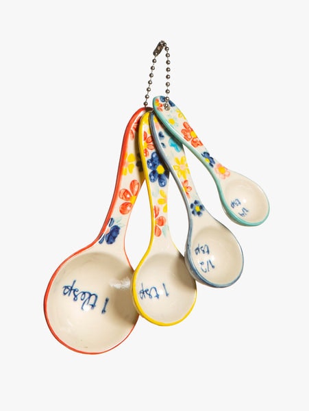 Folk Floral Measuring Spoons by Sass & Belle