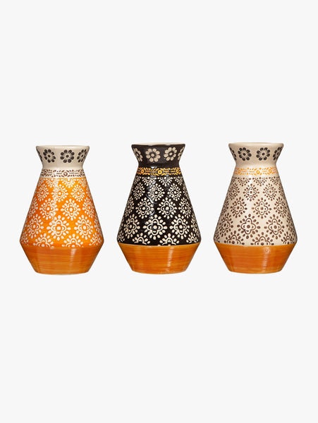 Global Craft Mini Vases Set Of 3 by Sass & Belle