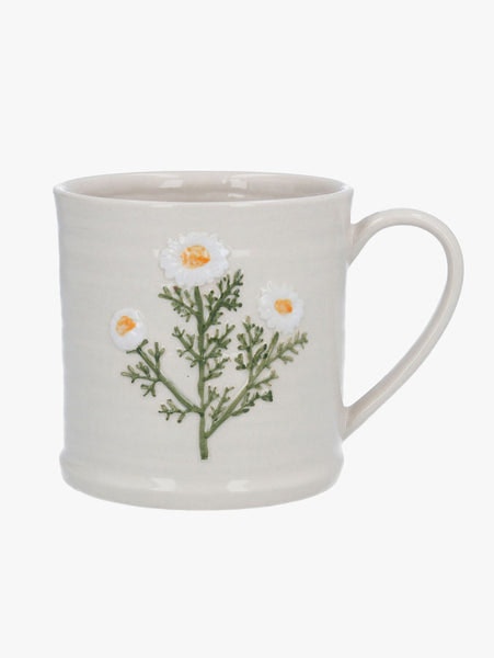 Marguerite Daisy Stoneware Mug by Gisela Graham