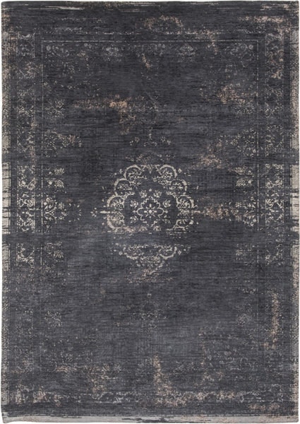 60 x 90cm Dark Grey and Black Grand Woven Rug by Nordal