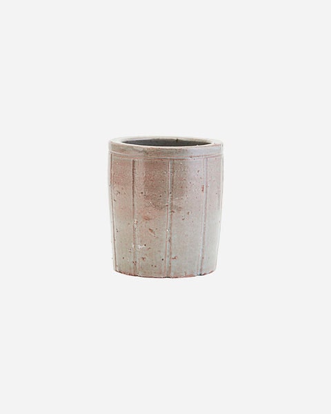 Grey Green Stone Planter | Small by I am Nomad
