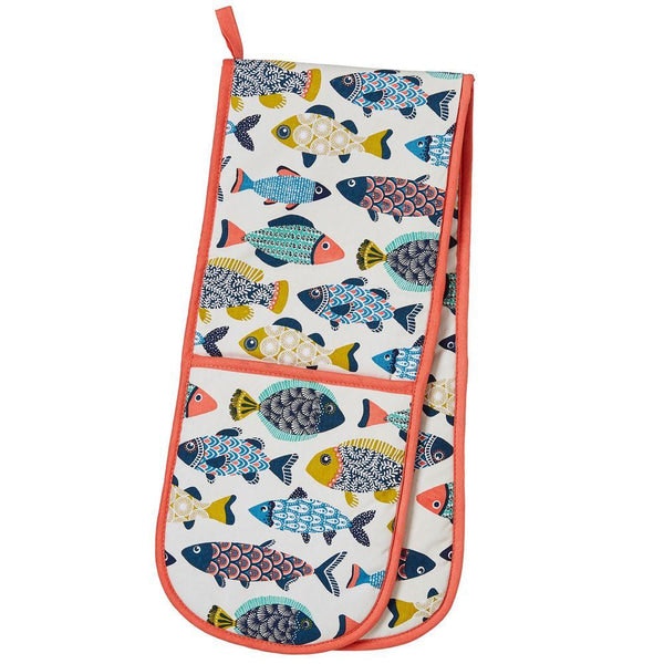 Multi Fish Double Oven Glove by Distinctly Living