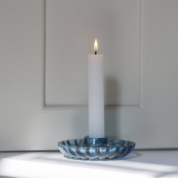 Blue Petal Candle Holder by Distinctly Living
