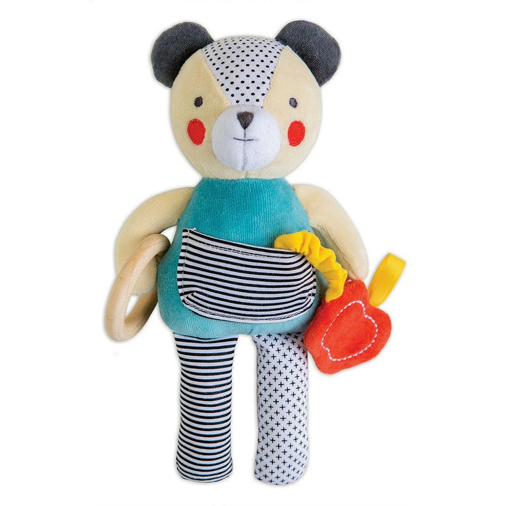 Organic Cotton Activity Soft Bear Toy by Wild & Wolf