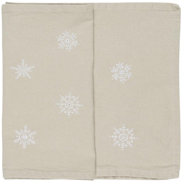 Cotton Table Runner With Snowflake Design by Ib Laursen