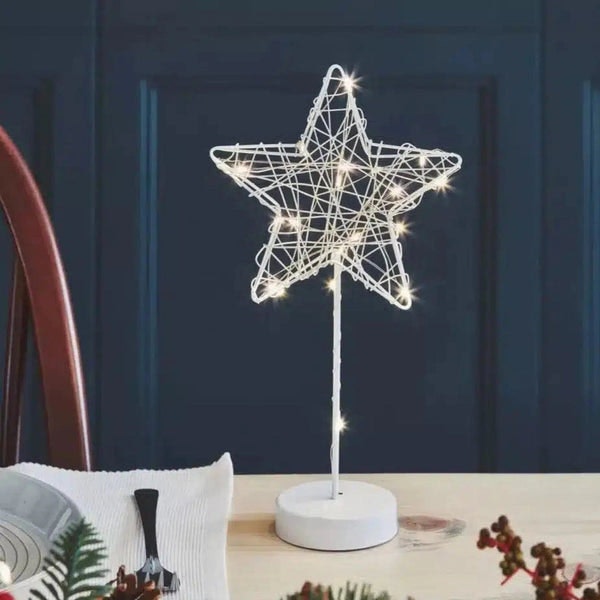 Decorative White Table Star Light by Distinctly Living