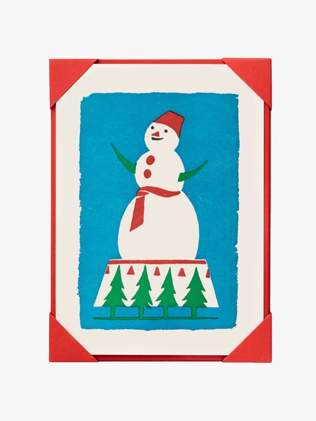 Snowman Cards Pack Of 5 by Archivist