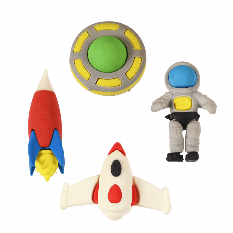 Space Age Erasers Set of 4 by Rex London