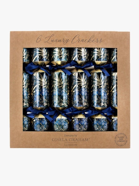 Blue and Gold Crackers by Gisela Graham