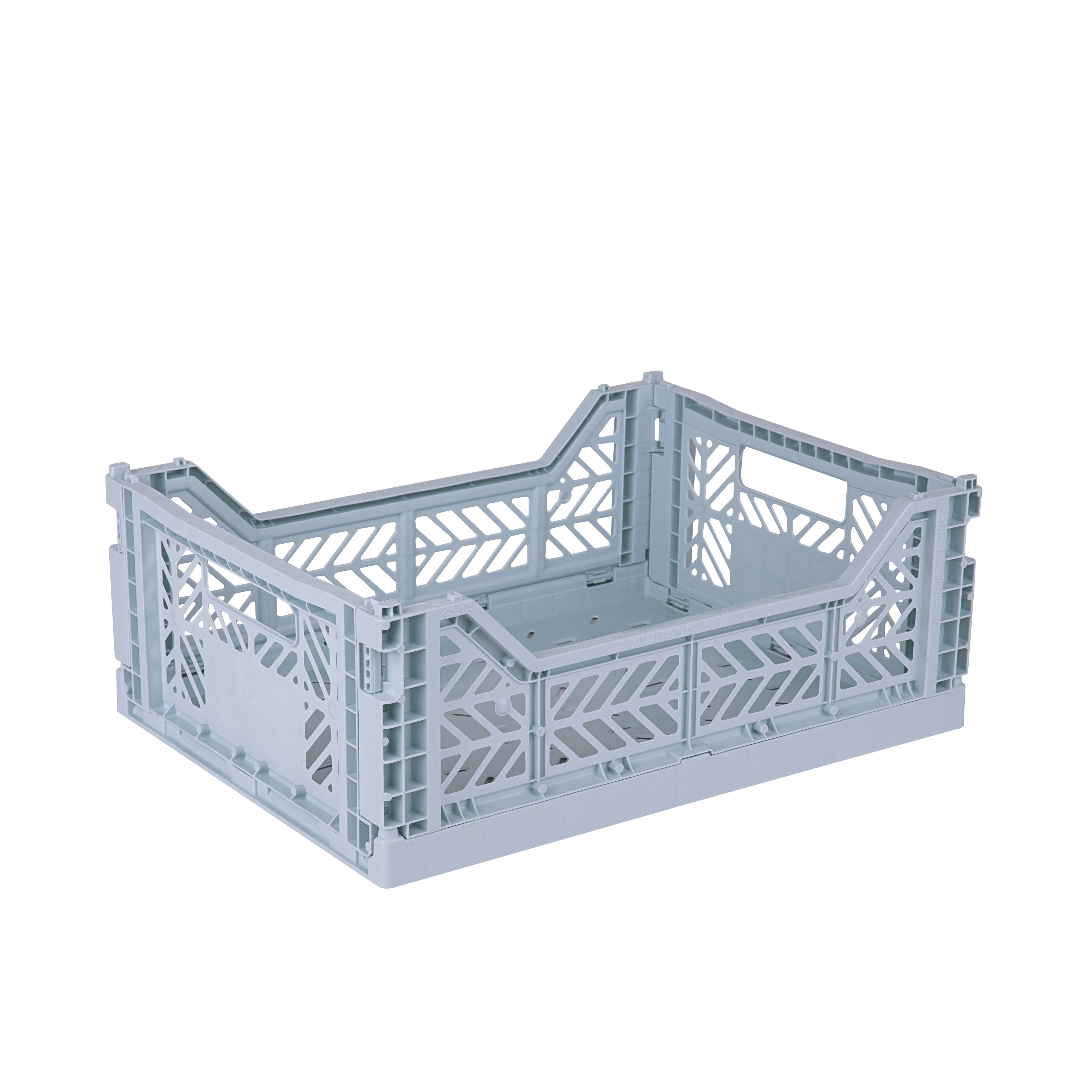 Aykasa Foldable Crate Pale Blue Midi by Aykasa Crates