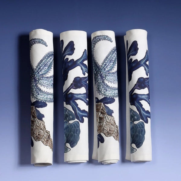 Set Of 4 Fabric Placemats - Sea Bed by Distinctly Living
