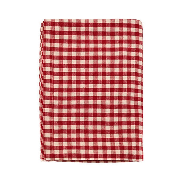 Red Gingham Tablecloth 203 X 130 Cm by Walton & Co