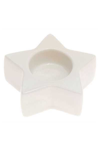 Porcelain Star Tea Light Holder by Rico Design GmbH & Co