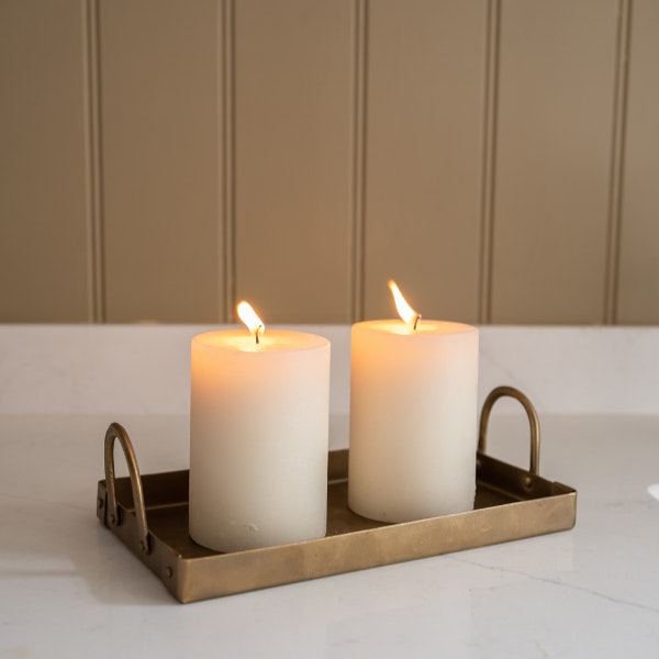 Brass Rectangular Tray by Morgan Wright