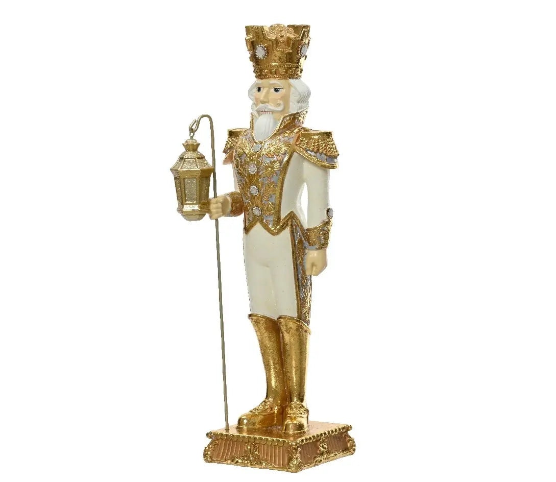 Soldier Figure with Lantern Decoration by Kaemingk