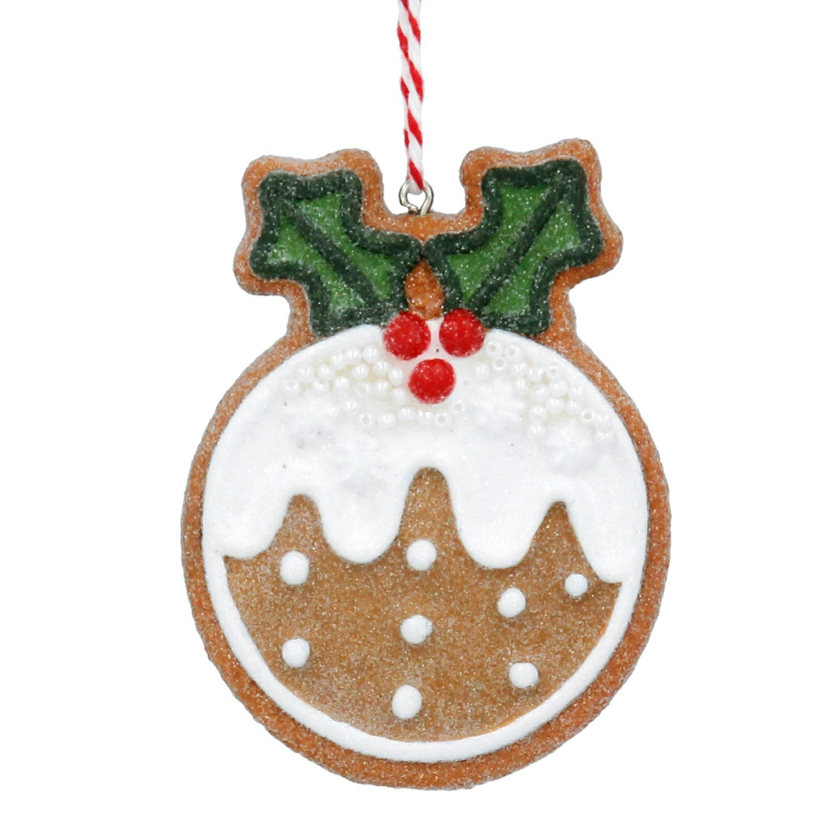 Resin Gingerbread Decorative Christmas Pudding by Gisela Graham