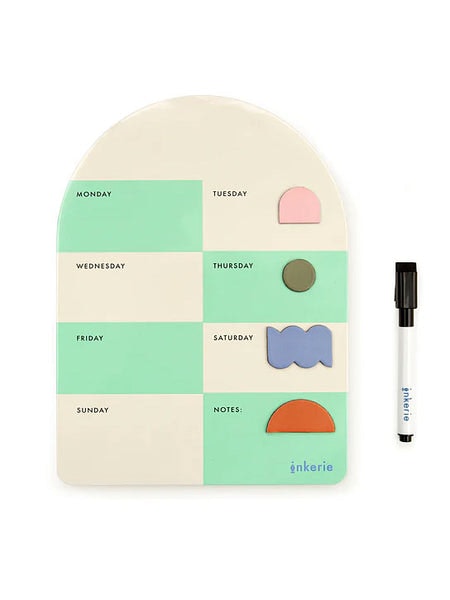 Magnetic Dry Erase Weekly Memo Board by Kikkerland Design