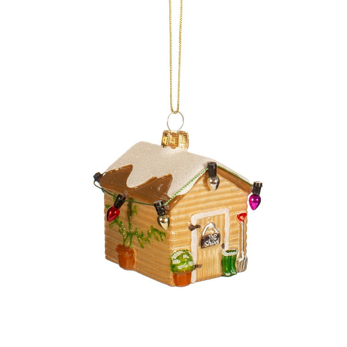 Mini Decorative Shed Bauble by Sass & Belle