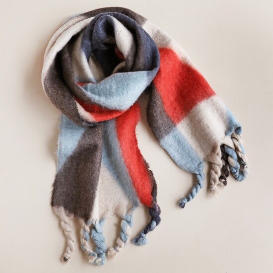 Abstract Patterned Winter Scarf by Lisa Angel
