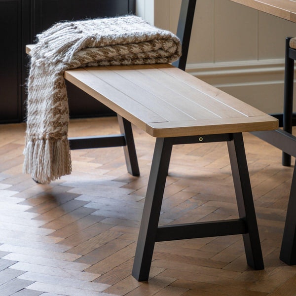 Sale: Ex-display Marlborough Trestle Bench - Ink by Distinctly Living