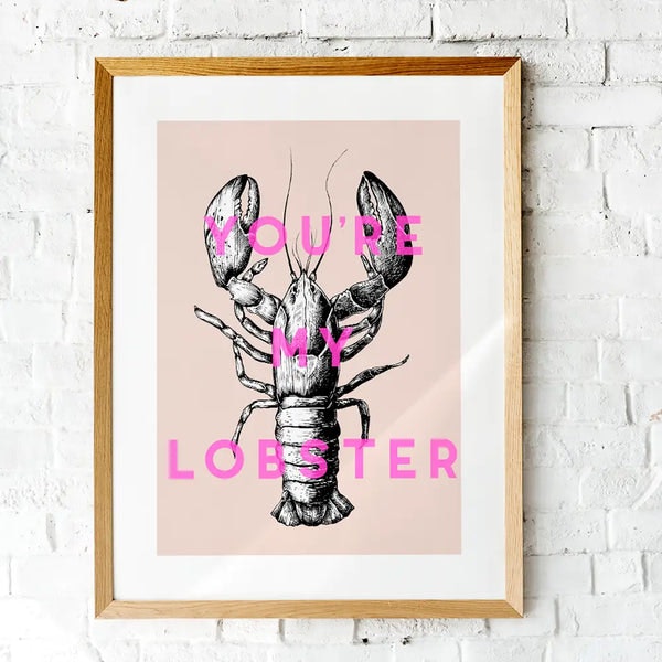 Lobster A4 Print by The 13 Prints