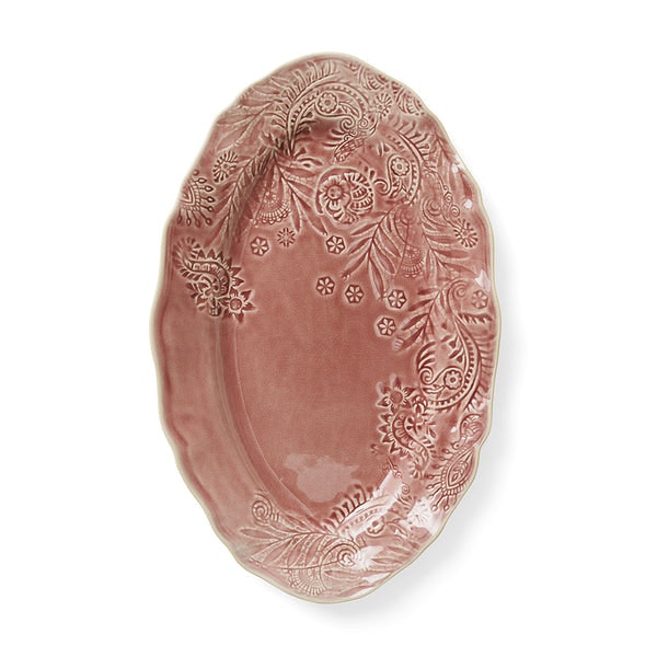 Oval Platter In Old Rose by Sthal
