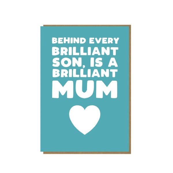 Mum Son Card by Happydashery