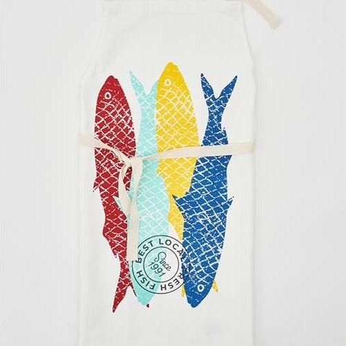 Multi Coloured Fish Apron by Distinctly Living
