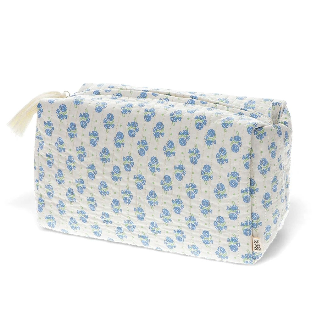 Blue Cornflower Wash Bag by Rex London