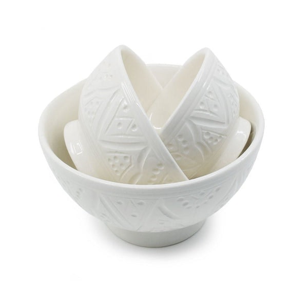 Mini Safa Ceramic Bowls - White by Artisan Stories