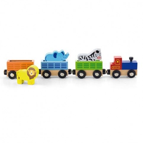 Wild Animals Trains Wooden Toy by Trade Toys LTD