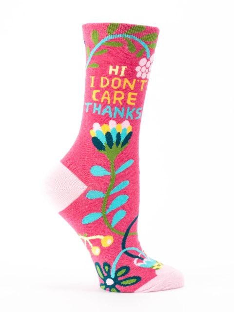 Hi I Don't Care Women's Socks by Blue Q