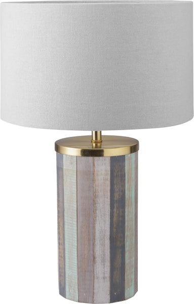 Campobasso Sage Distressed Wood Tall - Table Lamp by Distinctly Living