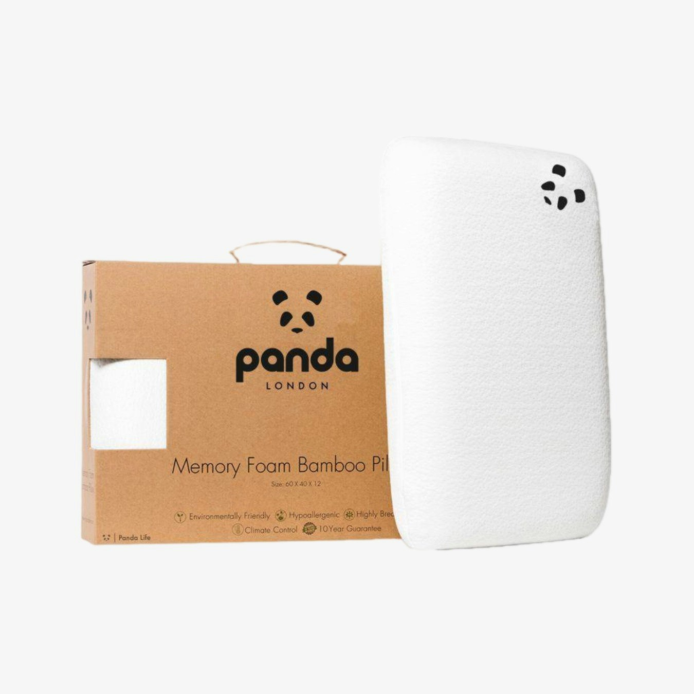 Memory Foam Bamboo Pillow (Adult) by Panda London