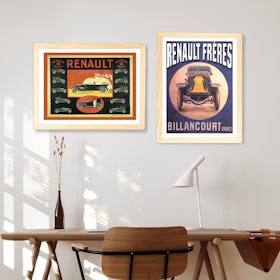 Vintage Renault Cars Gallery Wall